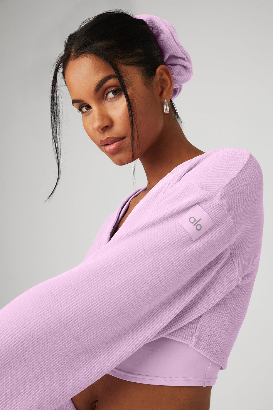 Chenille Chalet Cardigan - Sugarplum Pink sold by Alo Yoga product image thumbnail 4