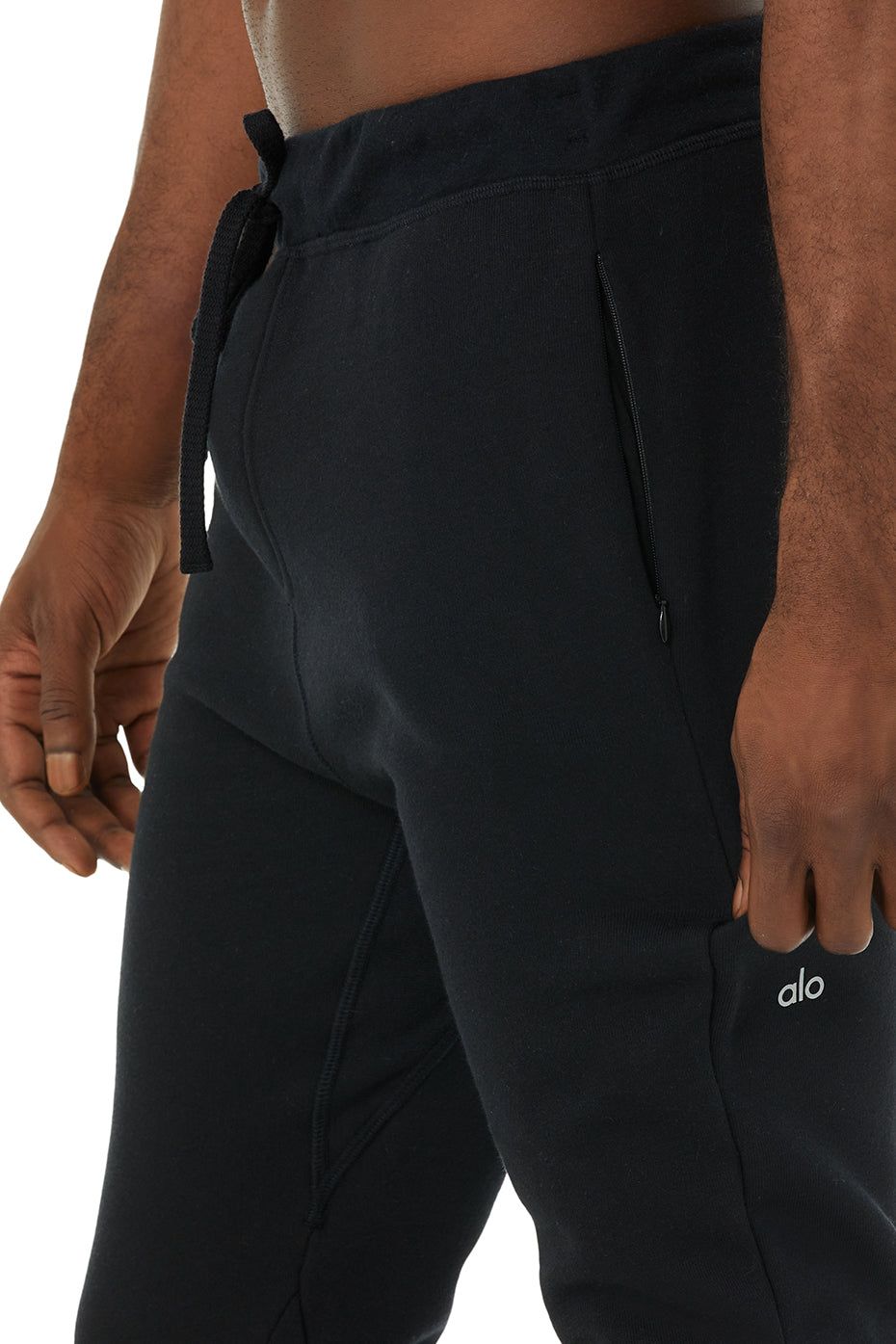 The Triumph Sweatpant - Solid Black Triblend sold by Alo Yoga product image thumbnail 4