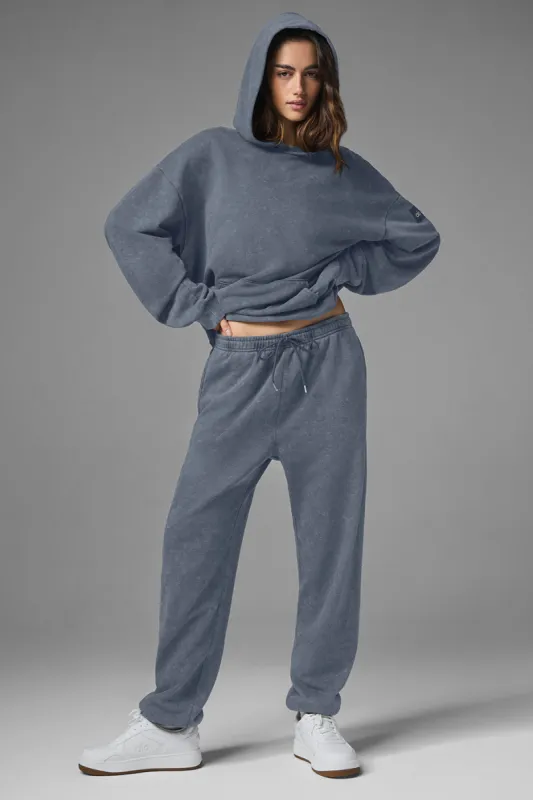 Chill Vintage Wash Hoodie - Bluestone Wash sold by Alo Yoga