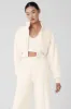 Polar Fleece Cropped Wintry Mix Jacket - Ivory sold by Alo Yoga