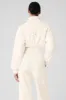 Polar Fleece Cropped Wintry Mix Jacket - Ivory sold by Alo Yoga