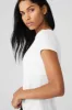 All Day Short Sleeve - White sold by Alo Yoga