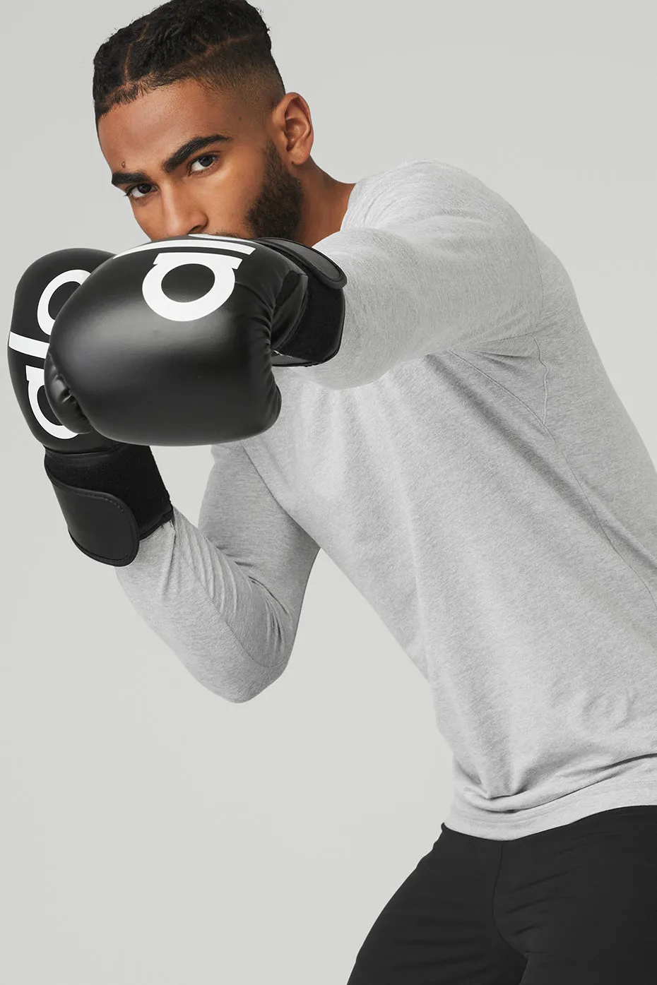 Conquer Reform Crewneck Long Sleeve - Athletic Heather Grey sold by Alo Yoga product image thumbnail 4