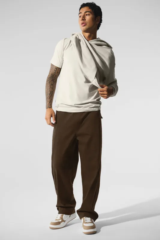 Edition Sueded Straight Leg Pant - Espresso sold by Alo Yoga