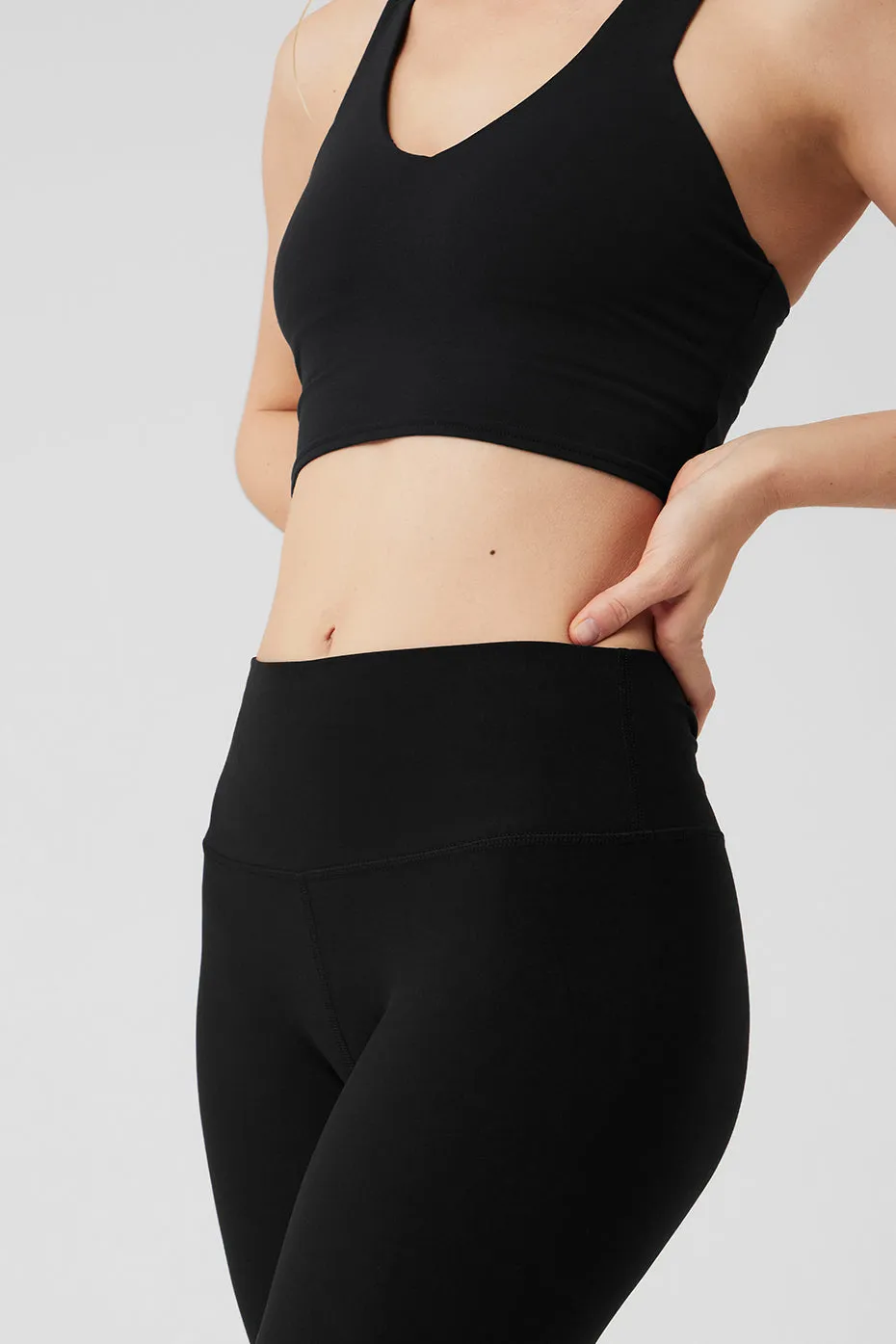 Alosoft High-Waist 7/8 Highlight Legging - Black sold by Alo Yoga product image thumbnail 5