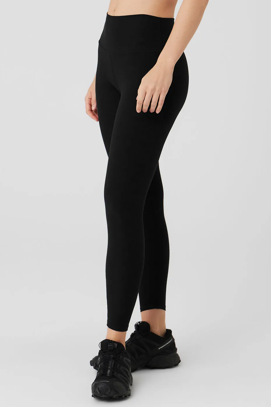 Alosoft High-Waist 7/8 Highlight Legging - Black sold by Alo Yoga product image thumbnail 4