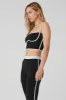Airbrush Streamlined Bra Tank - Black/White sold by Alo Yoga