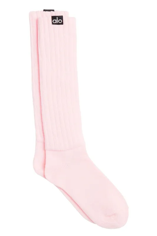 Scrunch Sock - Powder Pink sold by Alo Yoga