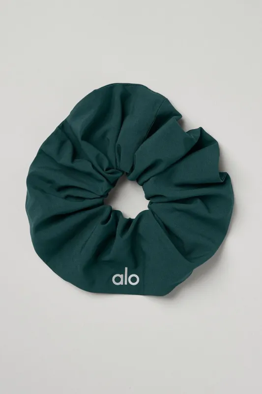 Oversized Scrunchie - Midnight Green sold by Alo Yoga