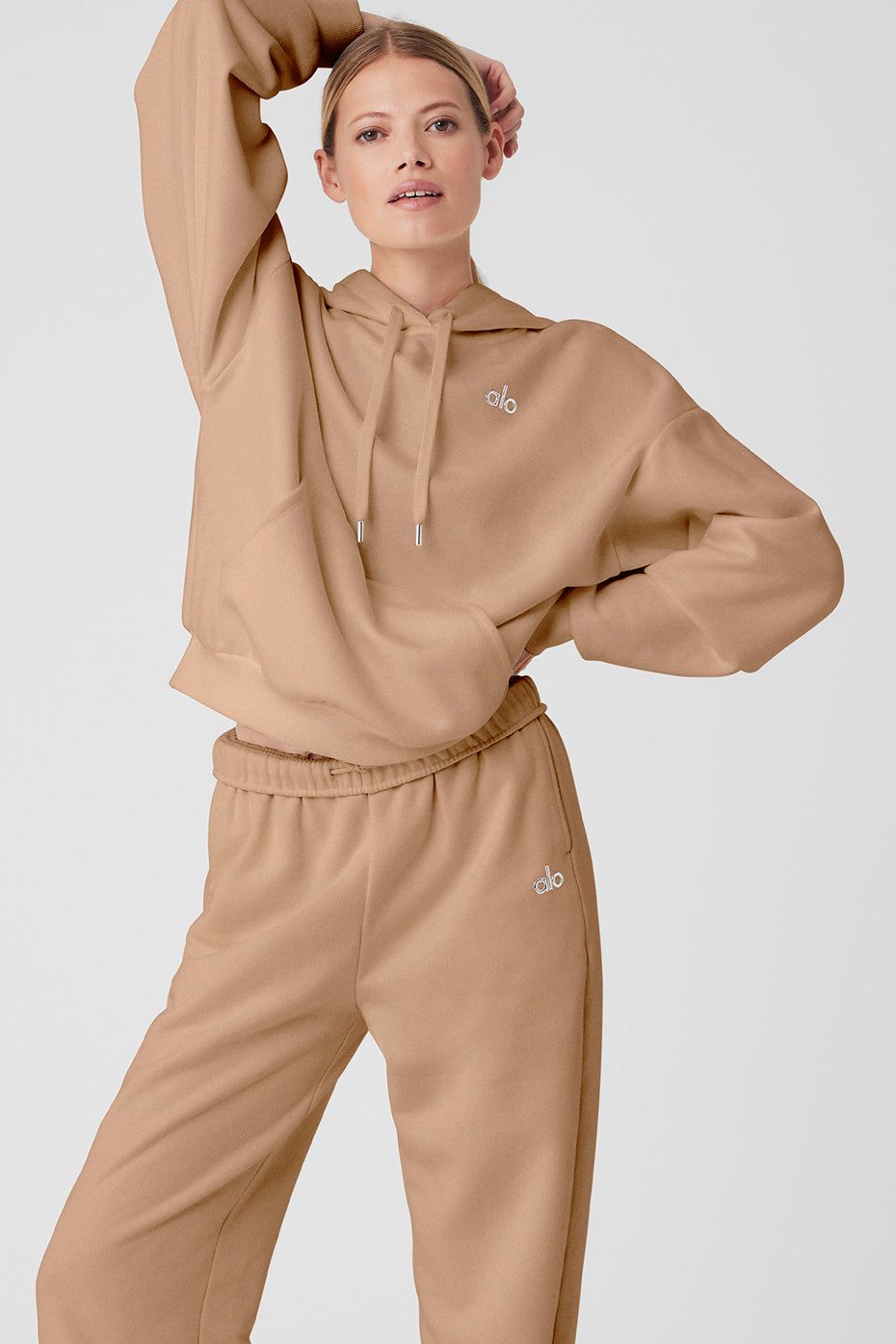 Accolade Hoodie - Toasted Almond sold by Alo Yoga