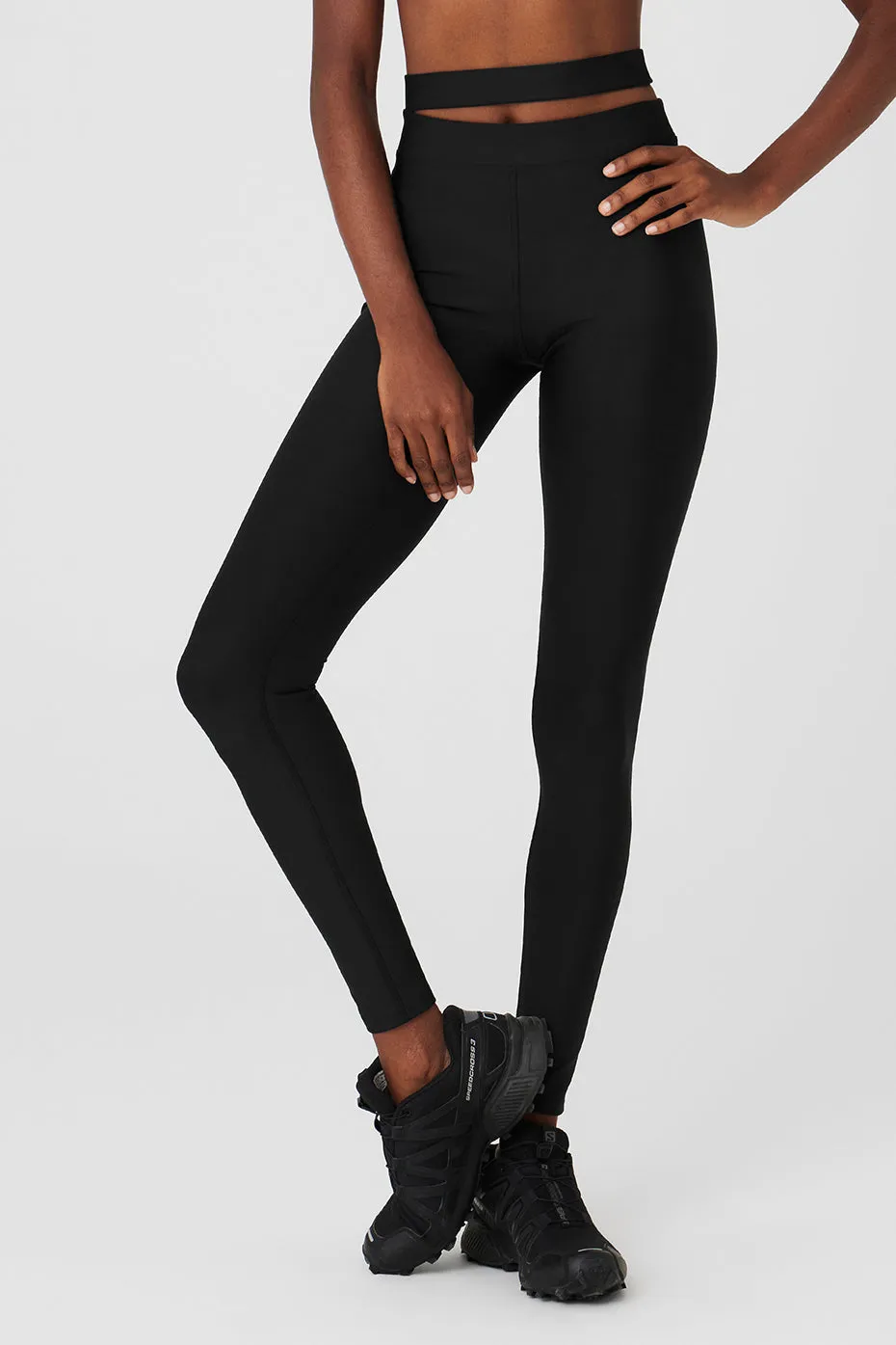 Airlift High-Waist All Access Legging - Black sold by Alo Yoga