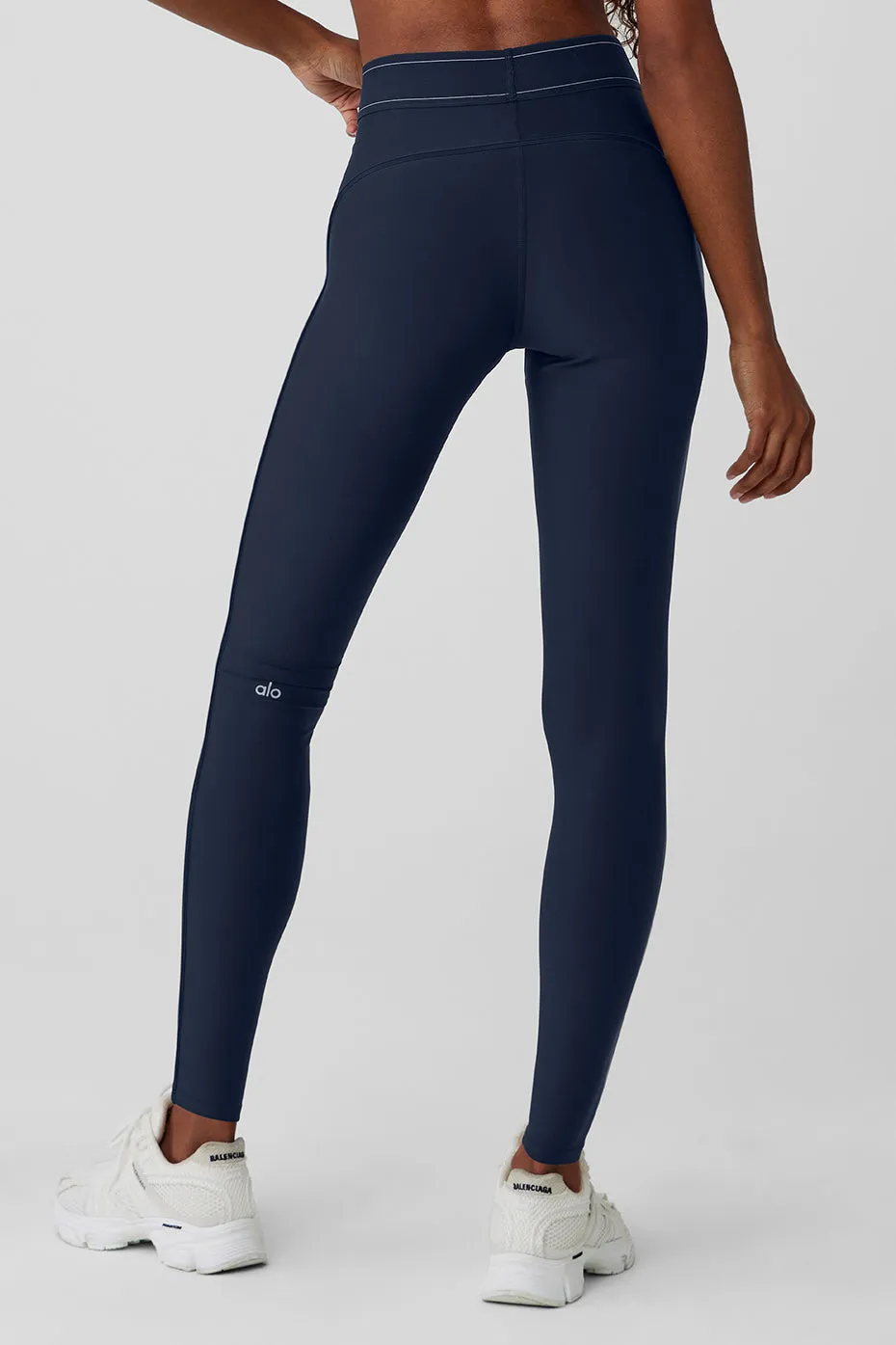 Airlift High-Waist Suit Up Legging - Navy/Navy sold by Alo Yoga product image thumbnail 2