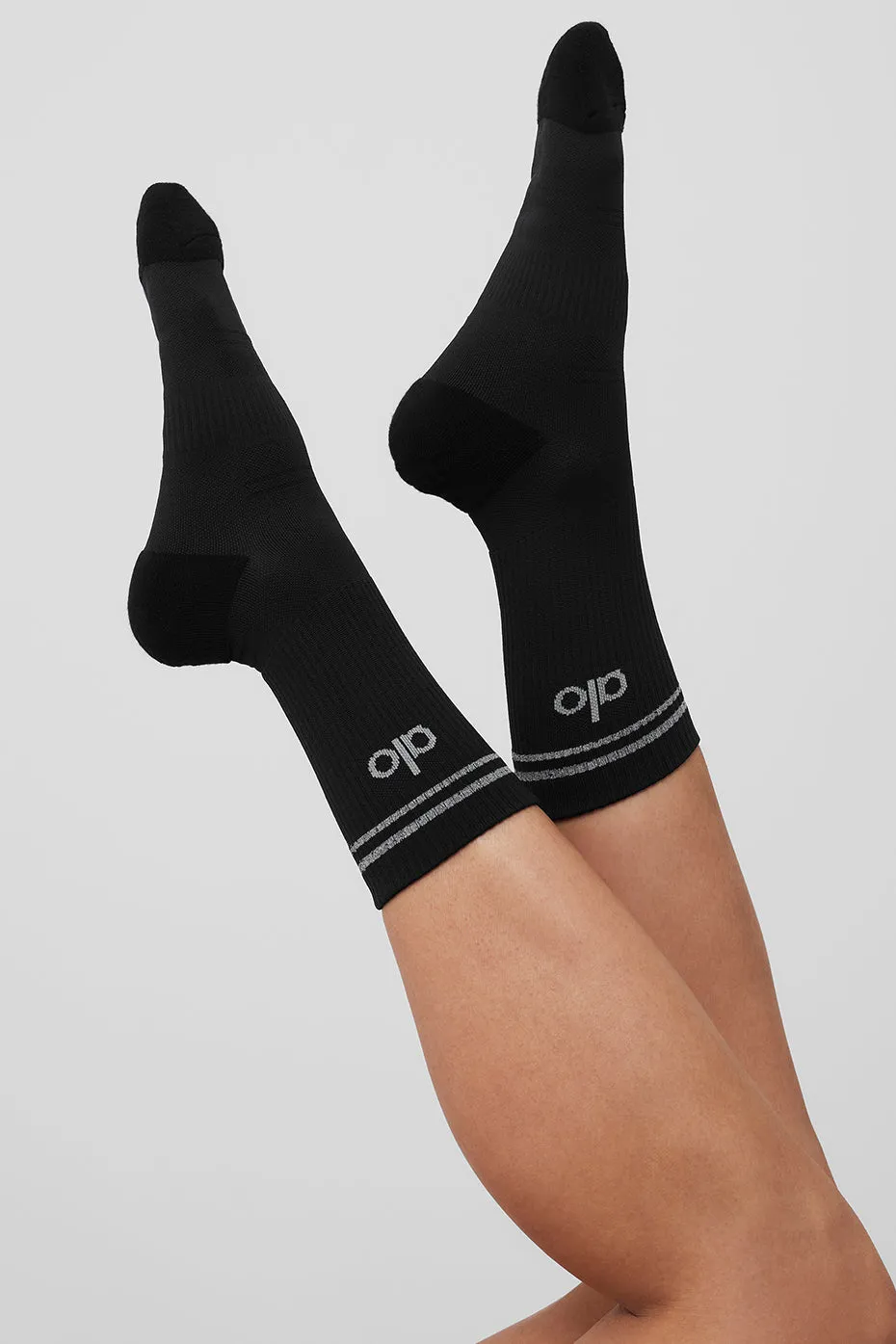 Unisex Half-Crew Performance Sock - Black sold by Alo Yoga product image thumbnail 2