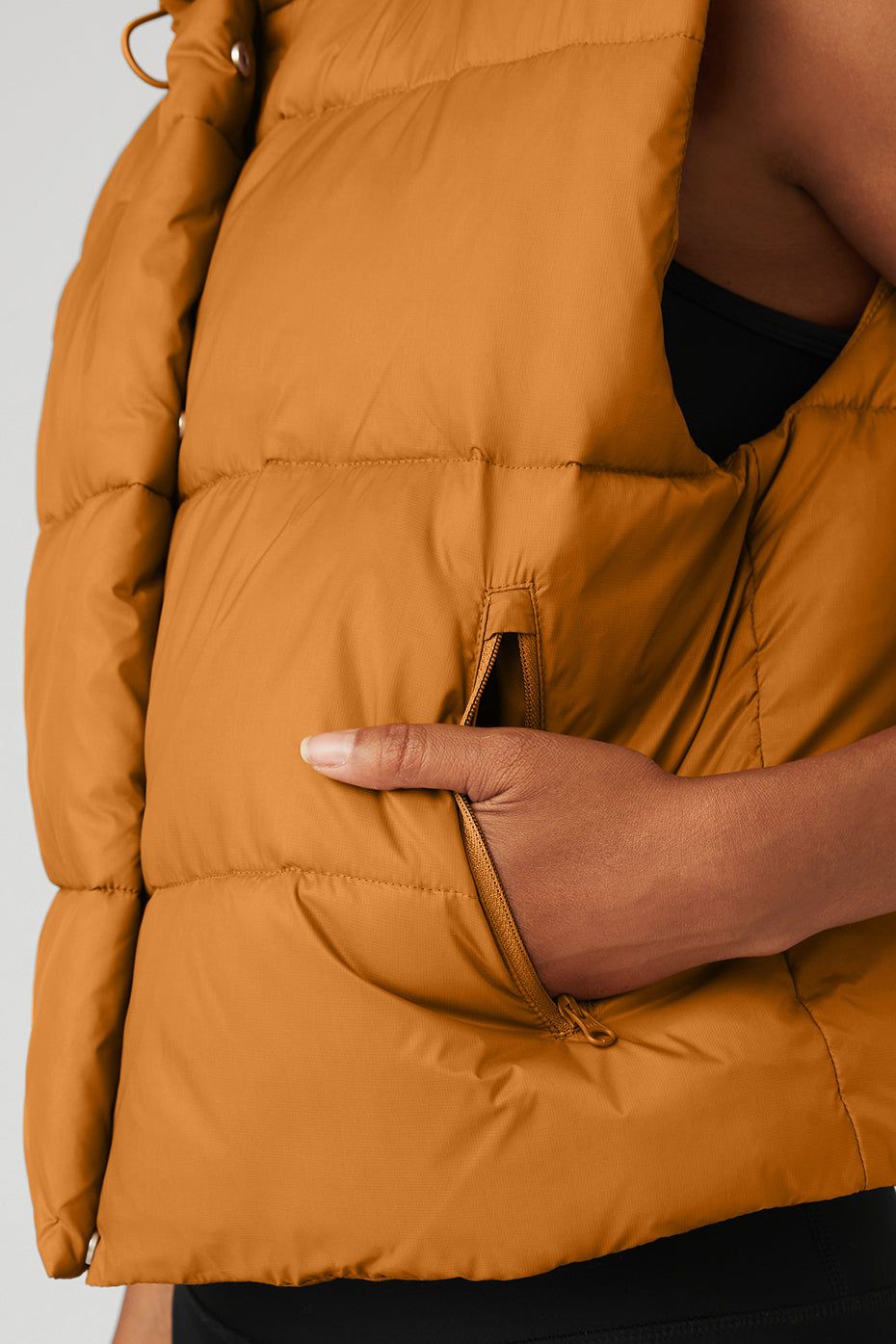 Gold Rush Puffer Vest - Toffee sold by Alo Yoga product image thumbnail 4