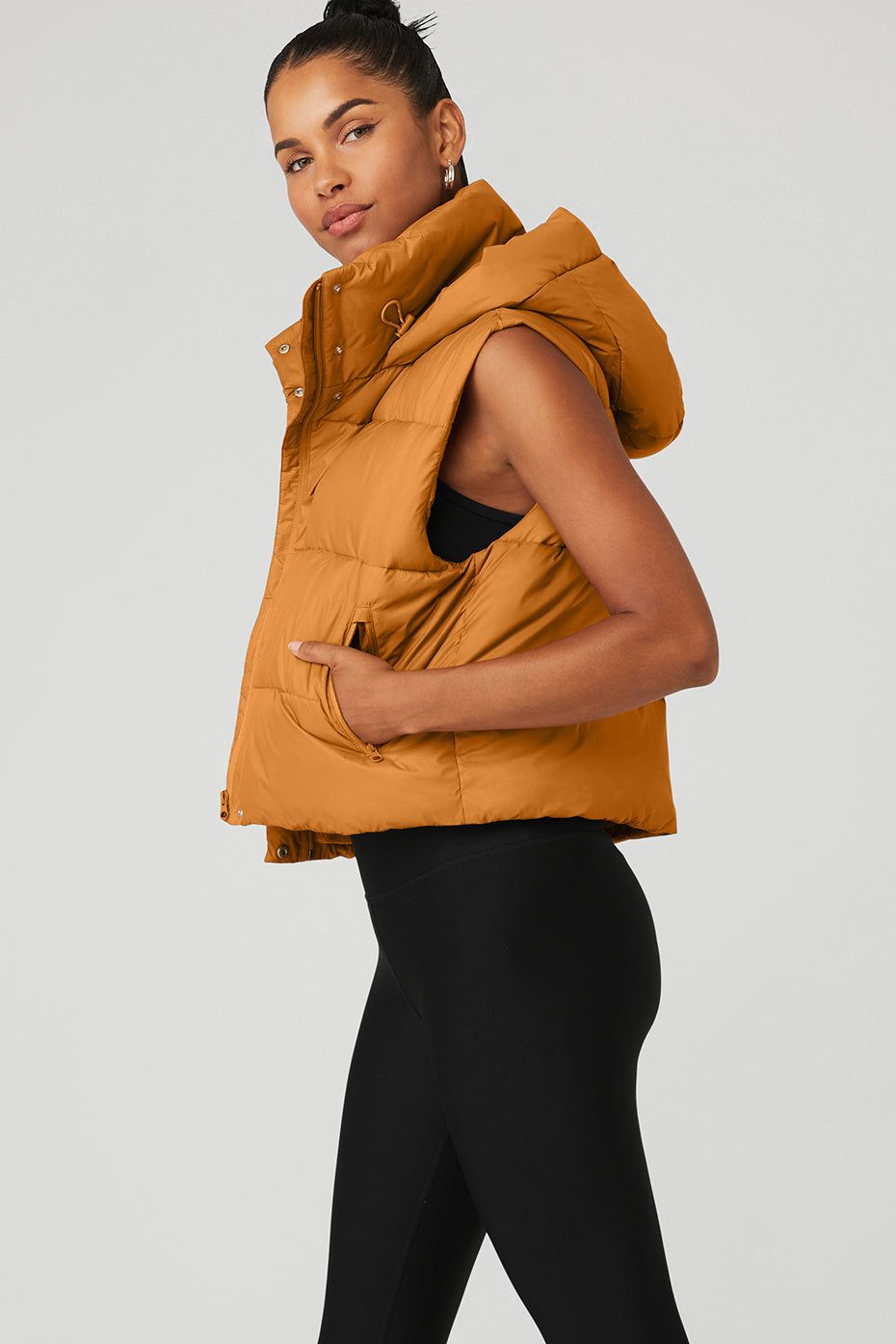 Gold Rush Puffer Vest - Toffee sold by Alo Yoga product image thumbnail 3