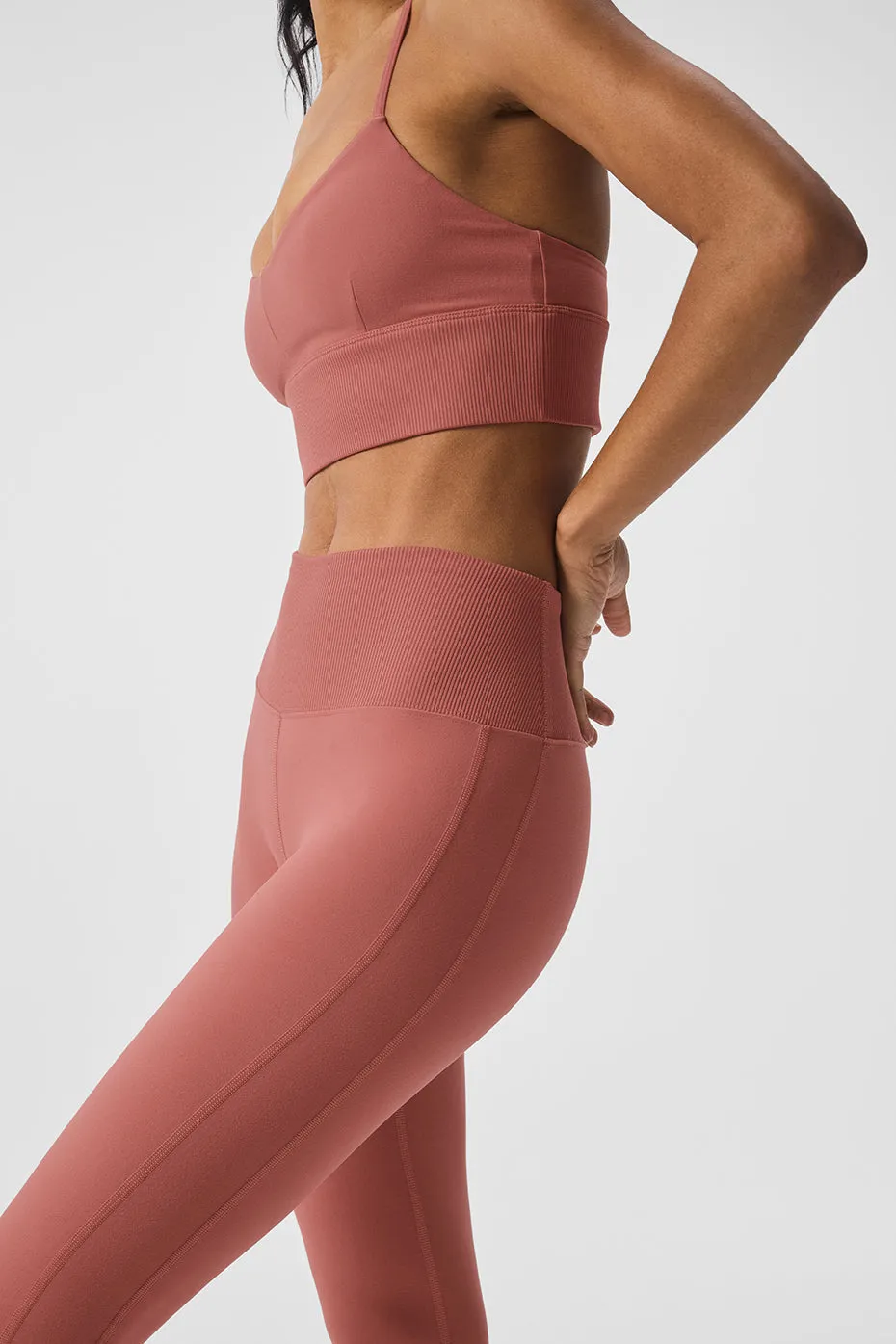 High-Waist Alosoft Lounge Legging - Soft Terracotta sold by Alo Yoga product image thumbnail 5