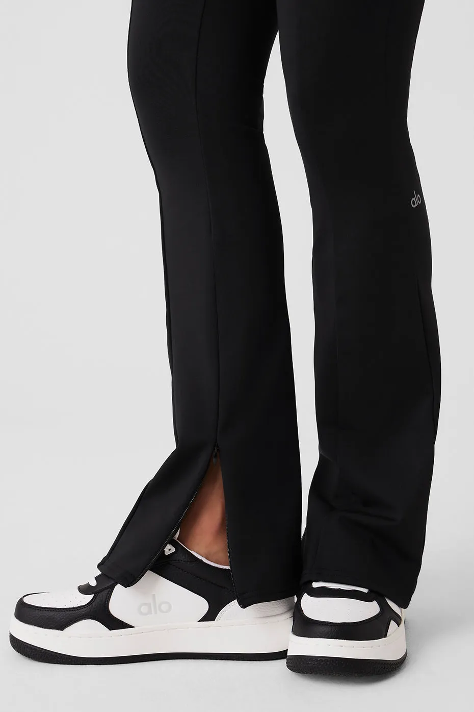 High-Waist 7/8 Zip It Flare Legging - Black sold by Alo Yoga product image thumbnail 5