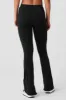High-Waist 7/8 Zip It Flare Legging - Black sold by Alo Yoga