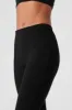 High-Waist 7/8 Zip It Flare Legging - Black sold by Alo Yoga