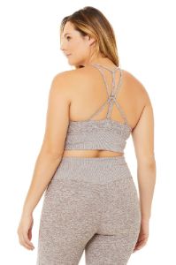 Alosoft Lavish Bra - Gravel Heather sold by Alo Yoga