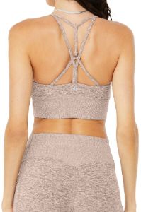 Alosoft Lavish Bra - Gravel Heather sold by Alo Yoga
