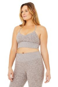 Alosoft Lavish Bra - Gravel Heather sold by Alo Yoga