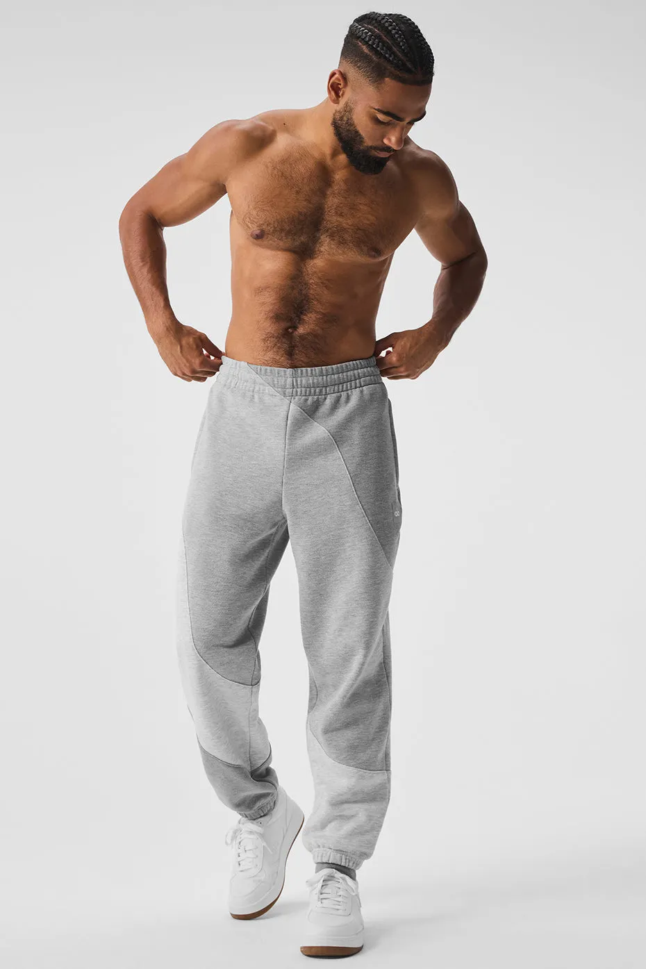 Make Waves Sweatpant - Athletic Heather Grey Tonal sold by Alo Yoga product image thumbnail 2