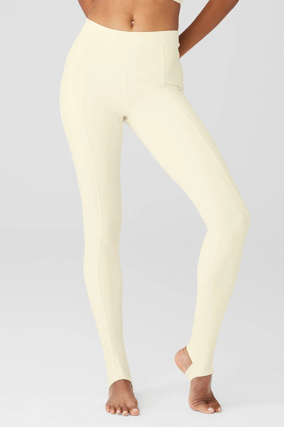 Airbrush High-Waist Enso Legging - French Vanilla sold by Alo Yoga