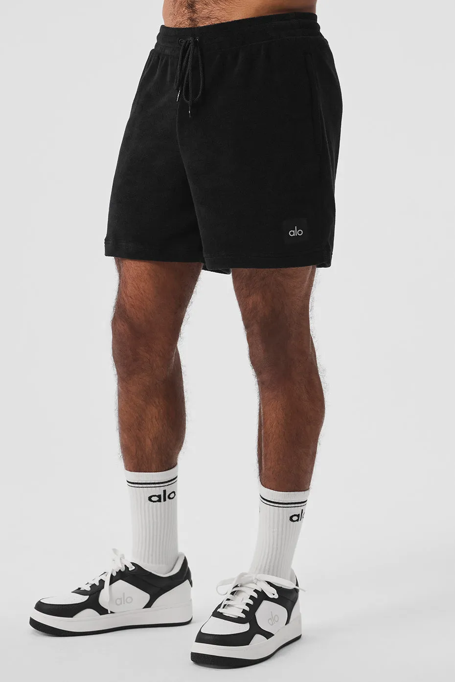 7" Coastal Terry Short - Black sold by Alo Yoga product image thumbnail 4