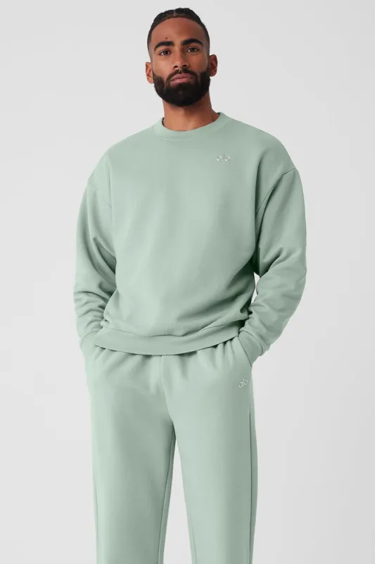 Accolade Crew Neck Pullover - Icy Sage sold by Alo Yoga