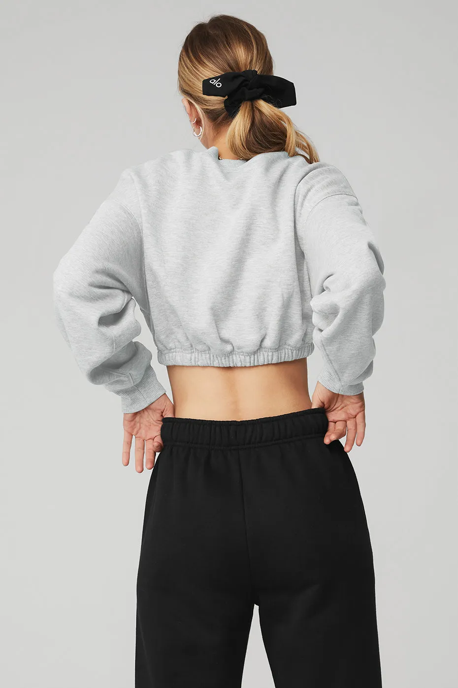 Devotion Crew Neck Pullover - Athletic Heather Grey sold by Alo Yoga product image thumbnail 2