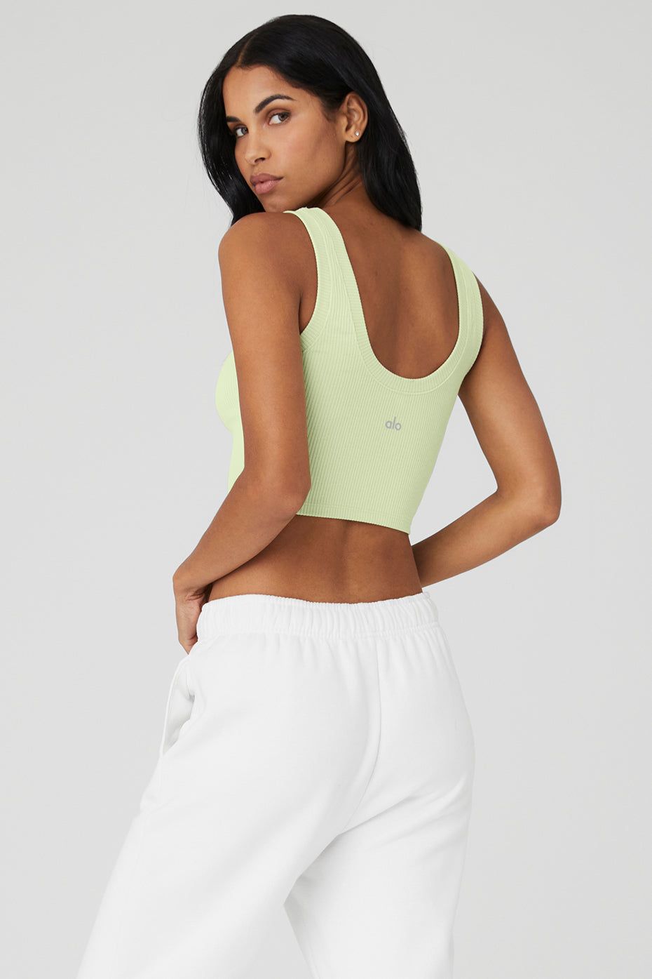 Ribbed Wellness Tank - Iced Green Tea sold by Alo Yoga product image thumbnail 3