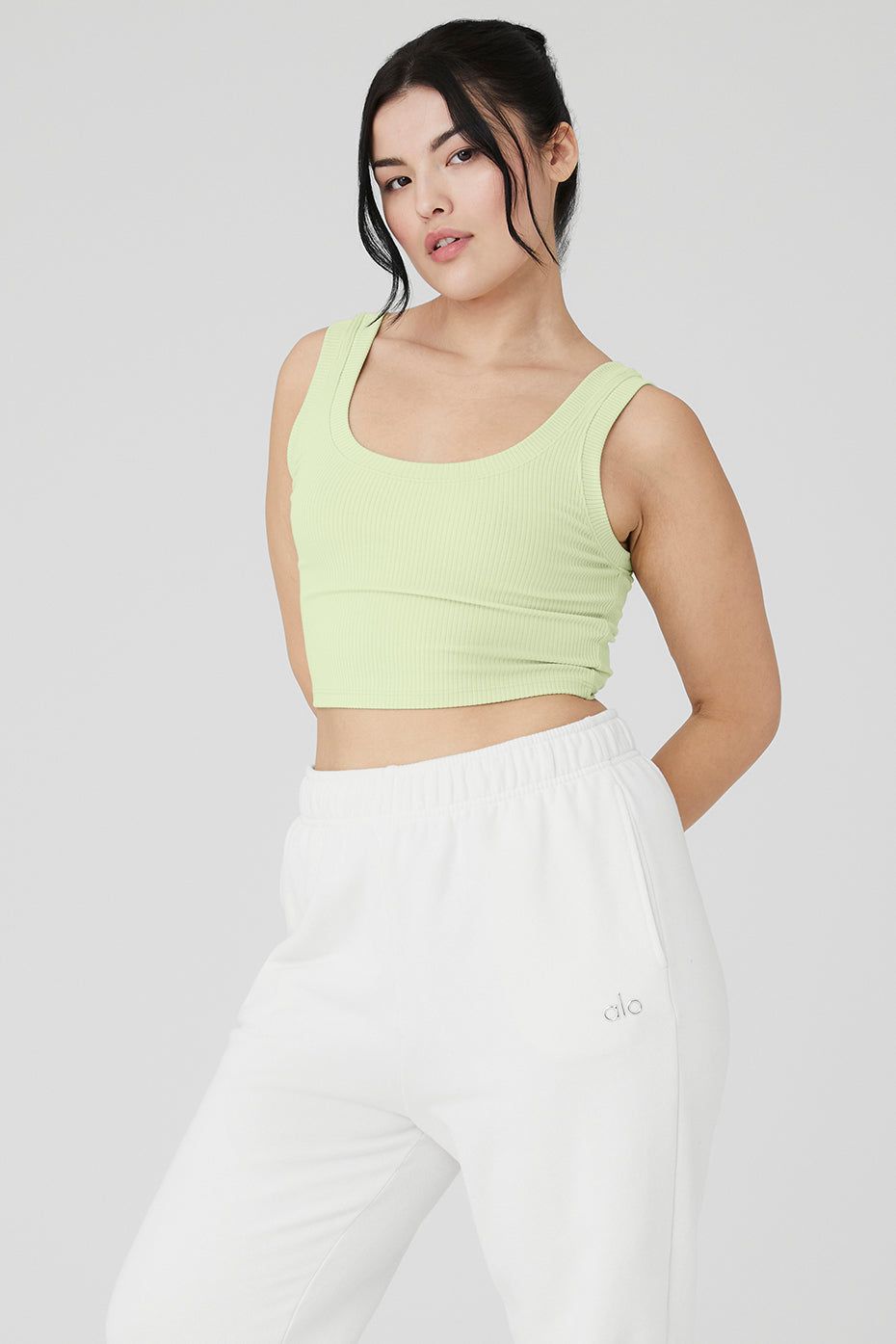 Ribbed Wellness Tank - Iced Green Tea sold by Alo Yoga product image thumbnail 8