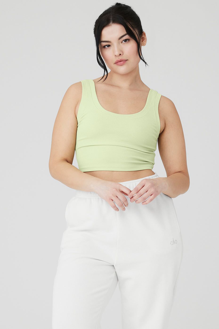 Ribbed Wellness Tank - Iced Green Tea sold by Alo Yoga product image thumbnail 6