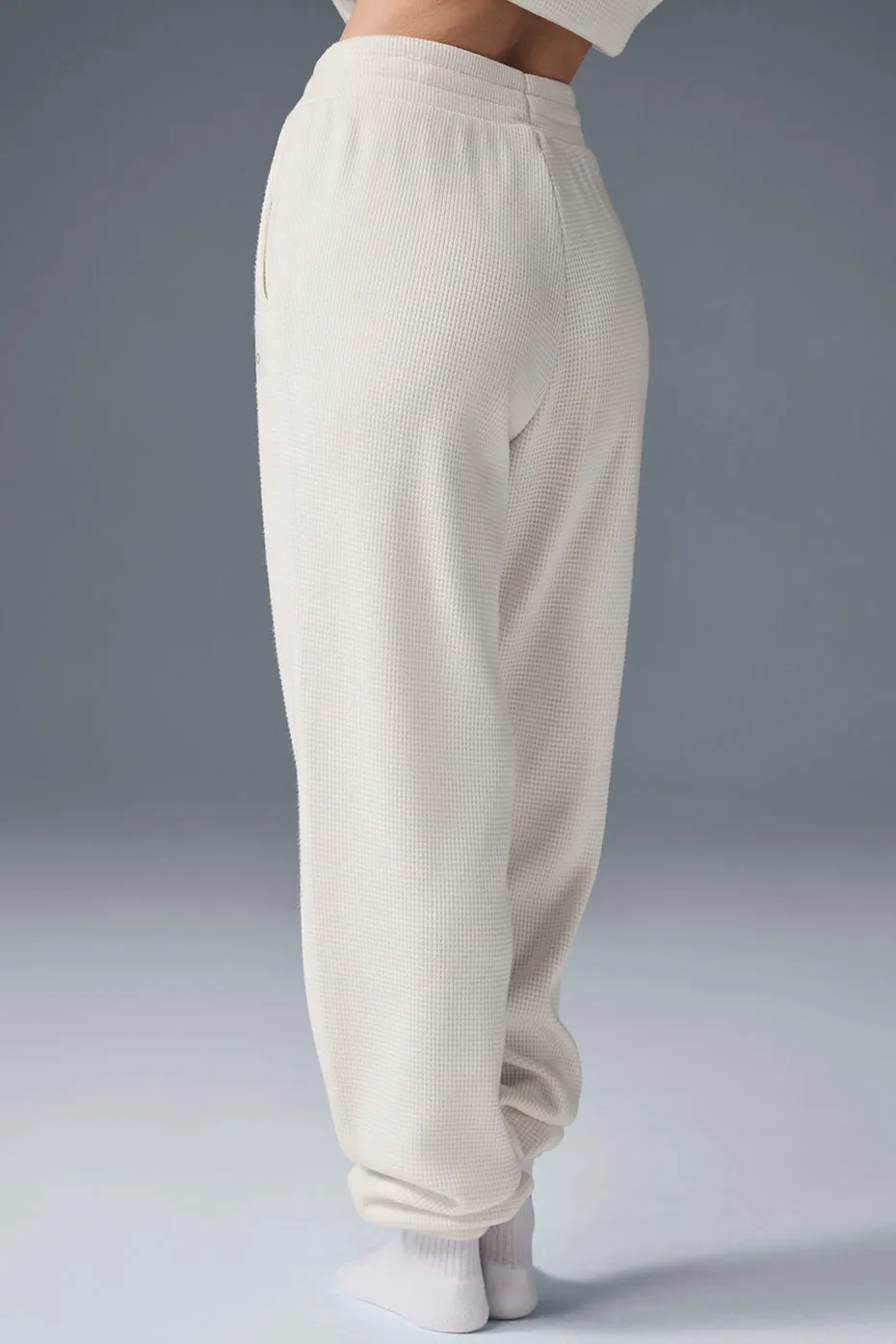 Waffle Weekend Escape Jogger - Ivory sold by Alo Yoga product image thumbnail 2