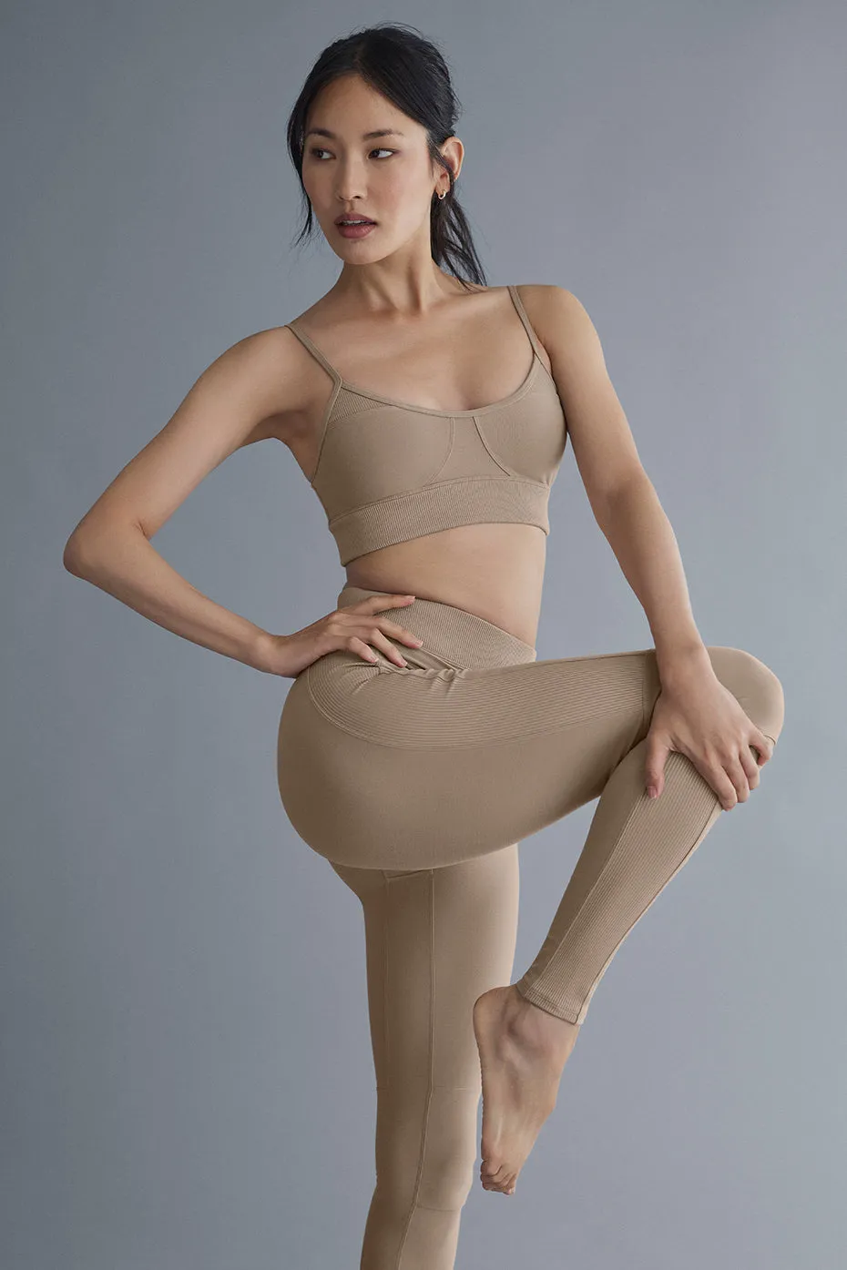 Alosoft Head Start Bra - Gravel sold by Alo Yoga product image thumbnail 3