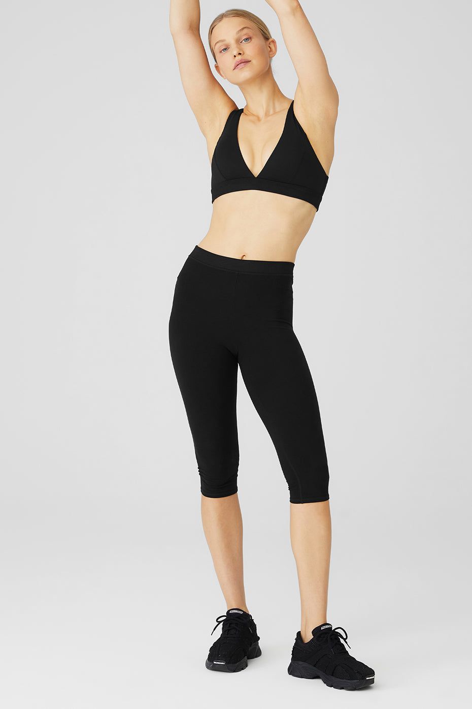 Alosoft Show Stopper Bra & Alosoft High-Waist Iconic 90's Capri Set sold by Alo Yoga