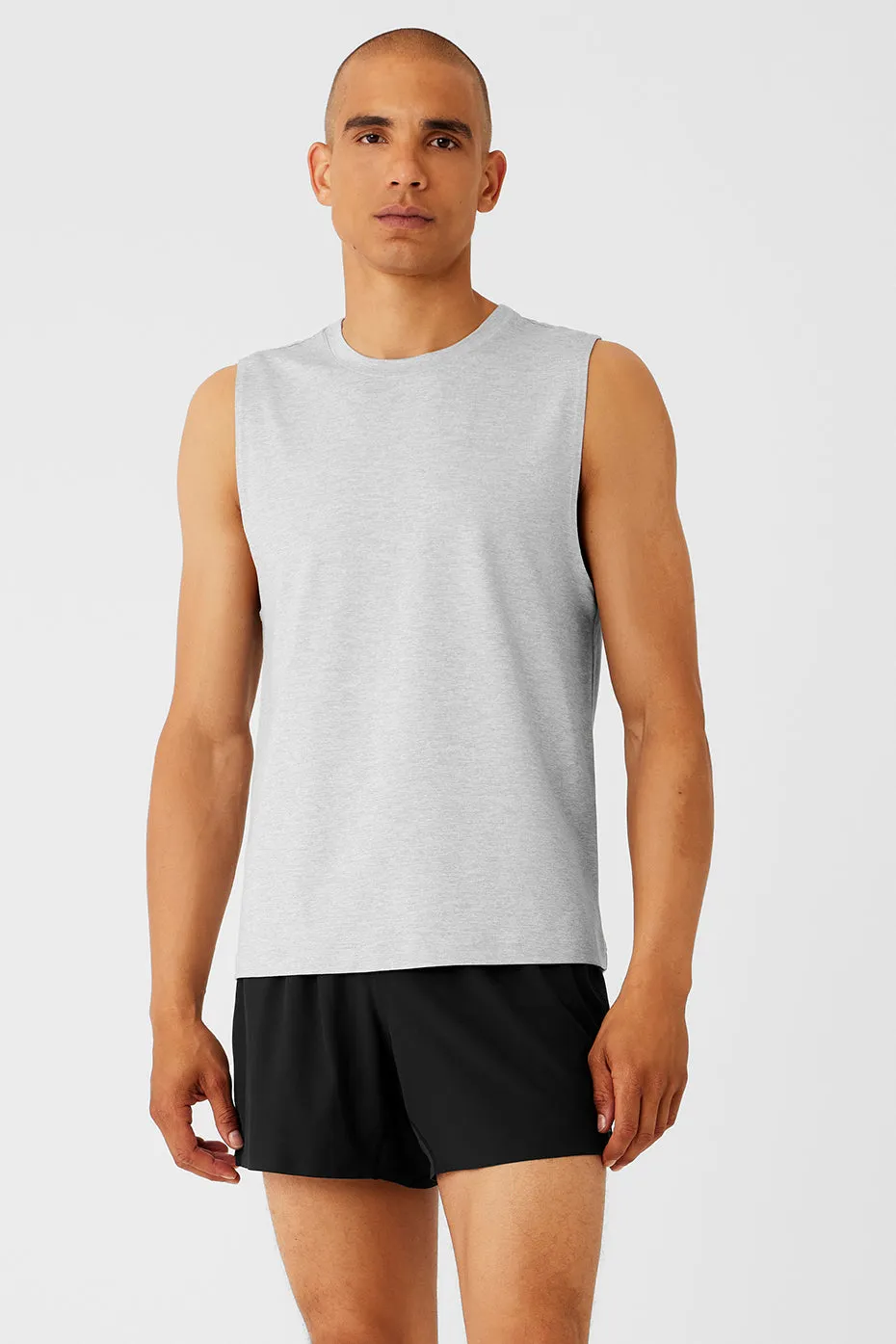 Conquer Muscle Tank - Athletic Heather Grey sold by Alo Yoga