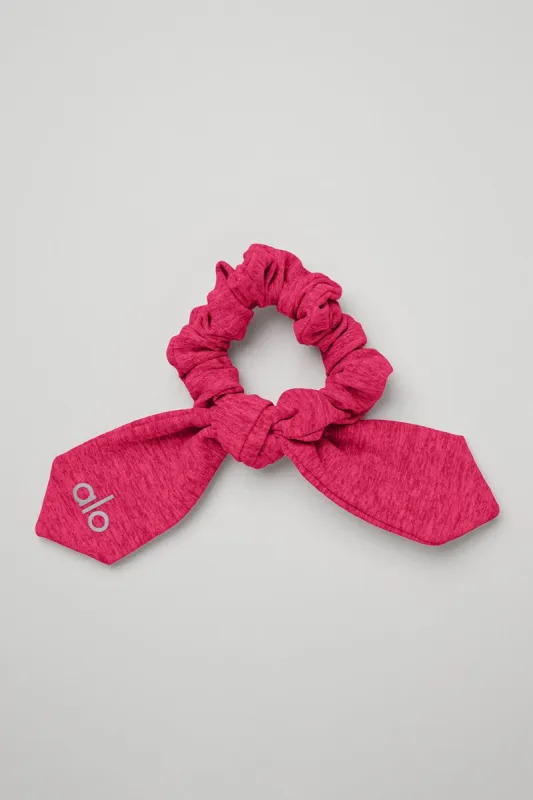 Alosoft Rhythm Scrunchie - Magenta Crush Heather sold by Alo Yoga