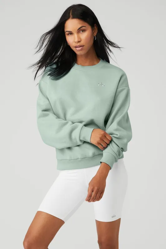 Accolade Crew Neck Pullover - Icy Sage sold by Alo Yoga