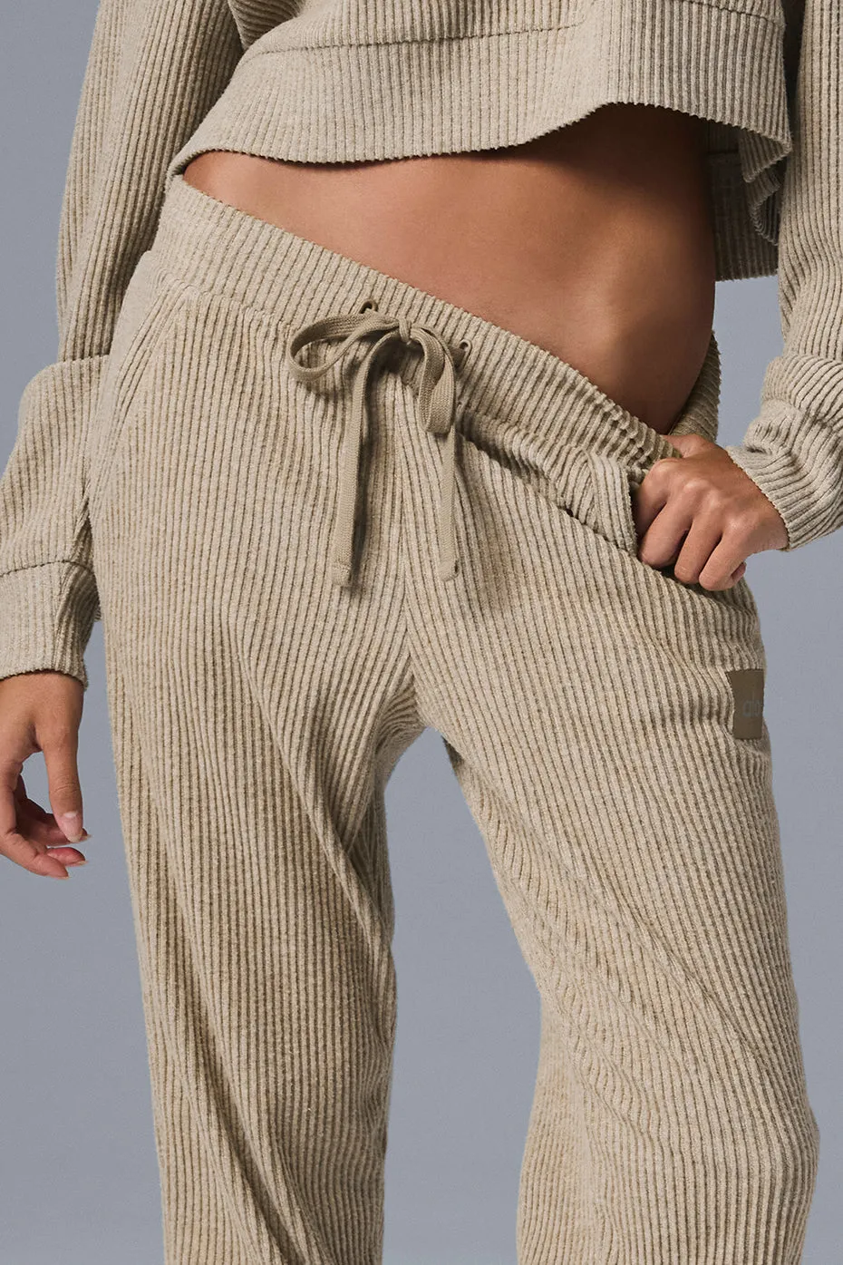 Muse Sweatpant - Gravel Heather sold by Alo Yoga product image thumbnail 3