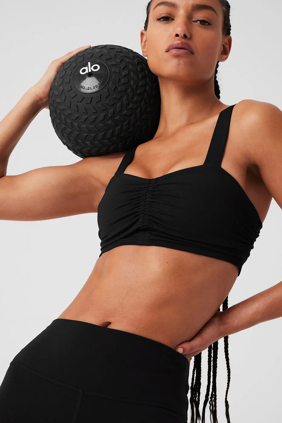 Airbrush Cinch Bra - Black sold by Alo Yoga product image thumbnail 5