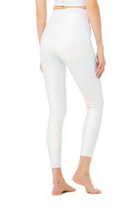 7/8 High-Waist Alo Brilliance Luminance Legging - White Oil Slick sold by Alo Yoga
