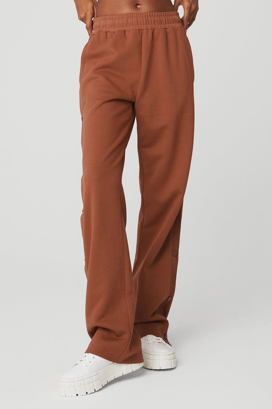 Courtside Tearaway Snap Pant - Rust sold by Alo Yoga