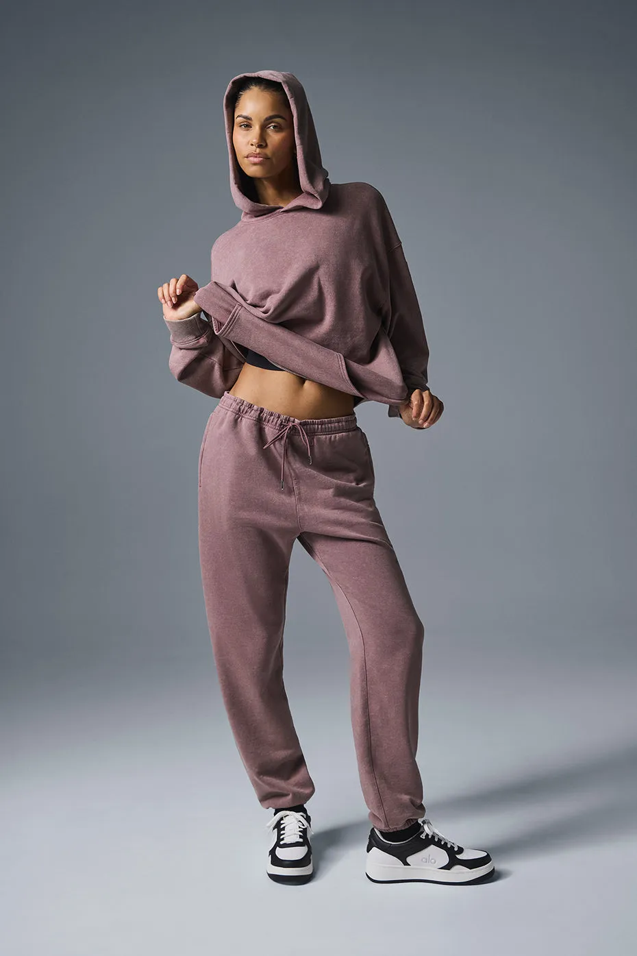 Chill Vintage Wash Hoodie - Woodrose Wash sold by Alo Yoga product image thumbnail 4