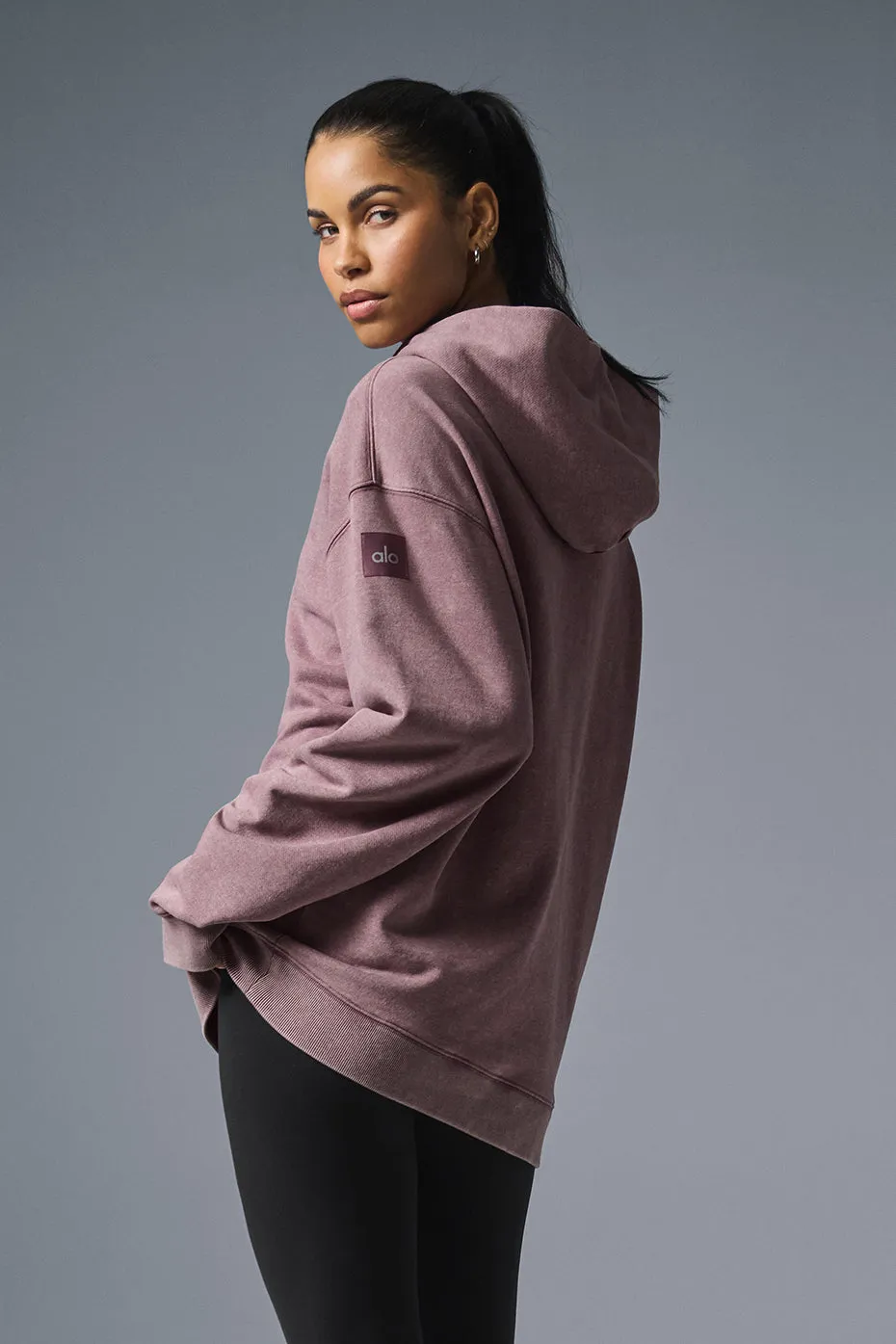 Chill Vintage Wash Hoodie - Woodrose Wash sold by Alo Yoga product image thumbnail 5