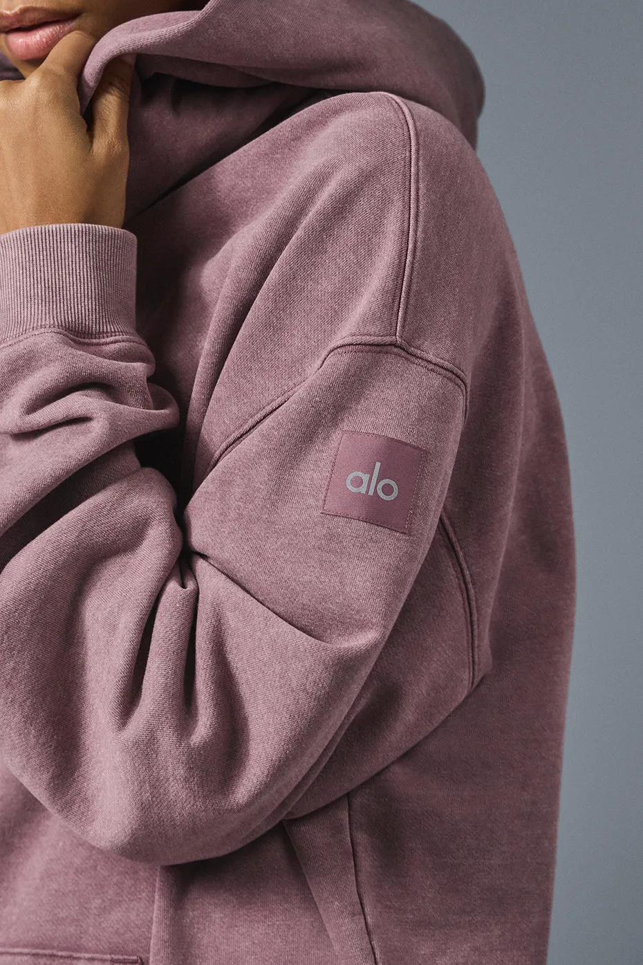 Chill Vintage Wash Hoodie - Woodrose Wash sold by Alo Yoga product image thumbnail 3