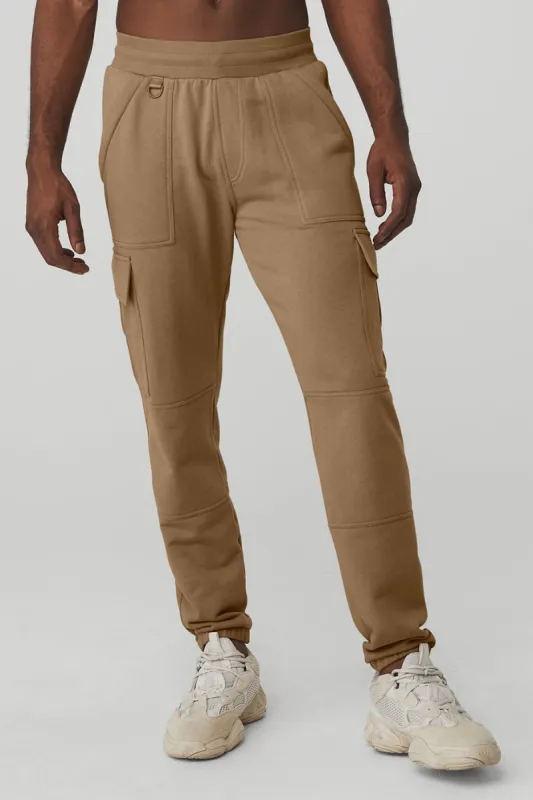 Highline Cargo Sweatpant - Gravel sold by Alo Yoga