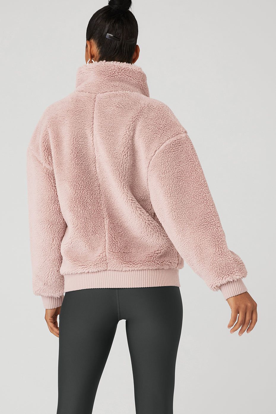 Sherpa Varsity Jacket - Dusty Pink sold by Alo Yoga product image thumbnail 2