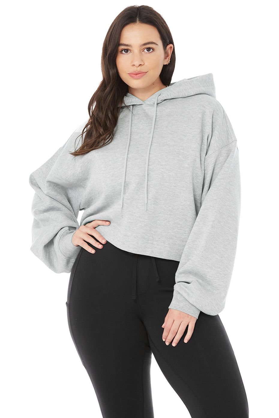 Bae Hoodie - Athletic Heather Grey sold by Alo Yoga product image thumbnail 5